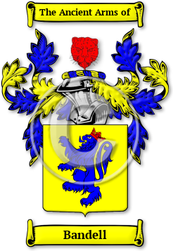 Bandell Family Crest Download (jpg) Legacy Series - 150 DPI