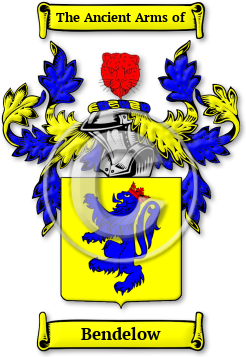 Bendelow Family Crest Download (jpg) Legacy Series - 150 DPI