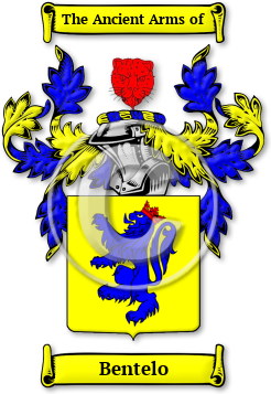 Bentelo Family Crest Download (jpg) Legacy Series - 150 DPI