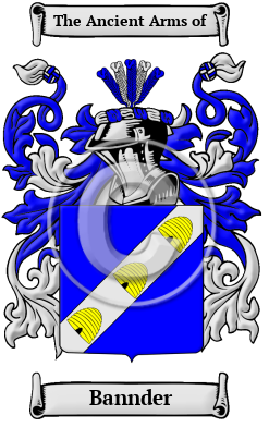 Bannder Family Crest/Coat of Arms