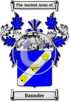 Bannder Family Crest Download (jpg) Legacy Series - 150 DPI