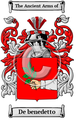 De benedetto Family Crest/Coat of Arms
