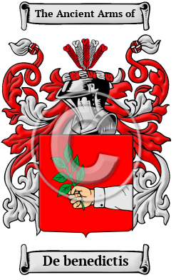De benedictis Family Crest Download (JPG) Heritage Series - 300 DPI