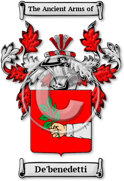 De'benedetti Family Crest Download (jpg) Legacy Series - 150 DPI