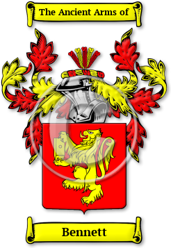 Bennett Family Crest Download (jpg) Legacy Series - 150 DPI