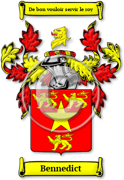 Bennedict Family Crest Download (jpg) Legacy Series - 150 DPI
