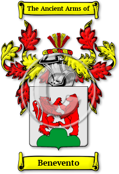 Benevento Family Crest Download (JPG) Legacy Series - 600 DPI