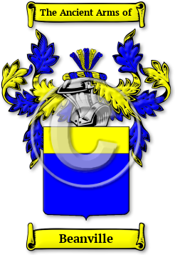 Beanville Family Crest Download (jpg) Legacy Series - 150 DPI