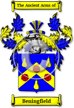 Beningfield Family Crest Download (jpg) Legacy Series - 150 DPI