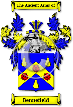 Bennefield Family Crest Download (jpg) Legacy Series - 150 DPI