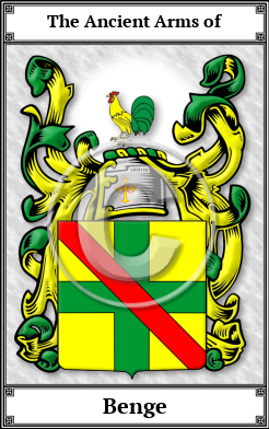 Benge Family Crest Download (JPG)  Book Plated - 150 DPI