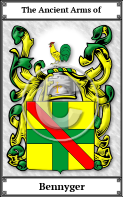 Bennyger Family Crest Download (JPG)  Book Plated - 150 DPI