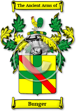 Bunger Family Crest Download (jpg) Legacy Series - 150 DPI