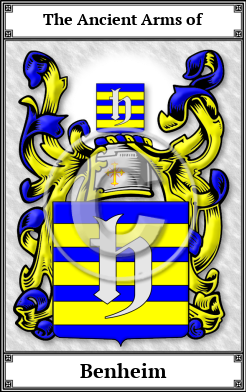 Benheim Family Crest Download (JPG)  Book Plated - 150 DPI