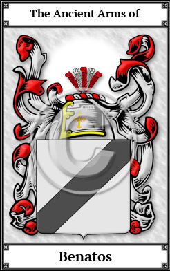 Benatos Family Crest Download (JPG)  Book Plated - 150 DPI