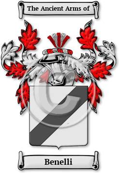Benelli Family Crest Download (jpg) Legacy Series - 150 DPI