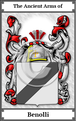 Benolli Family Crest Download (JPG) Book Plated - 600 DPI