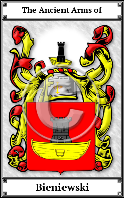 Bieniewski Family Crest Download (JPG)  Book Plated - 150 DPI