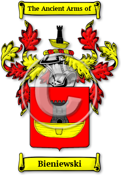 Bieniewski Family Crest Download (jpg) Legacy Series - 150 DPI