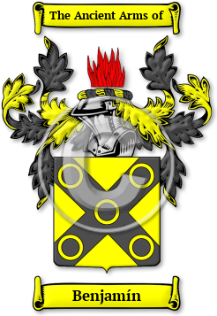 Benjamín Family Crest Download (jpg) Legacy Series - 150 DPI