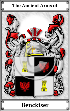 Benckiser Family Crest Download (JPG) Book Plated - 600 DPI