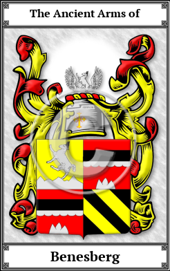 Benesberg Family Crest Download (JPG)  Book Plated - 150 DPI