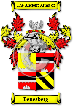Benesberg Family Crest Download (jpg) Legacy Series - 150 DPI