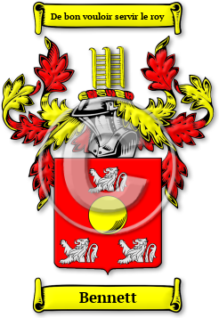 Bennett Family Crest Download (JPG) Legacy Series - 600 DPI