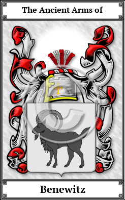 Benewitz Family Crest Download (JPG)  Book Plated - 150 DPI