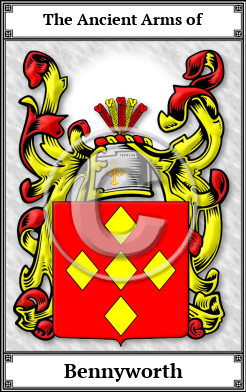 Bennyworth Family Crest Download (JPG)  Book Plated - 150 DPI