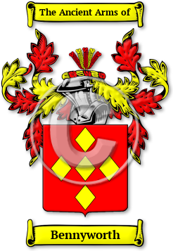 Bennyworth Family Crest Download (jpg) Legacy Series - 150 DPI