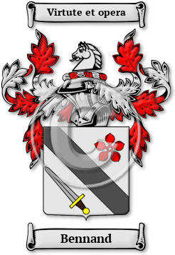 Bennand Family Crest Download (JPG) Legacy Series - 600 DPI
