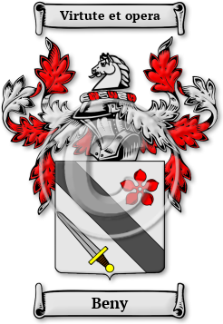 Beny Family Crest Download (jpg) Legacy Series - 150 DPI