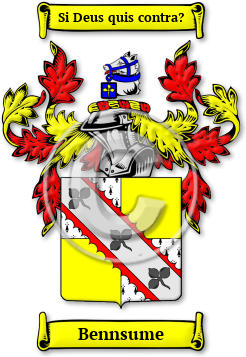 Bennsume Family Crest Download (jpg) Legacy Series - 150 DPI