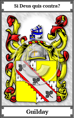 Guilday Family Crest Download (JPG)  Book Plated - 150 DPI