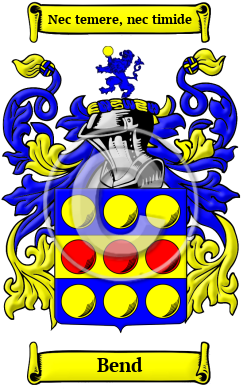 Bend Family Crest Download (JPG) Heritage Series - 600 DPI