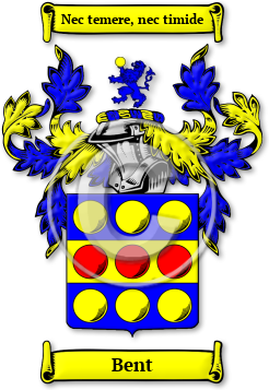 Bent Family Crest Download (jpg) Legacy Series - 150 DPI