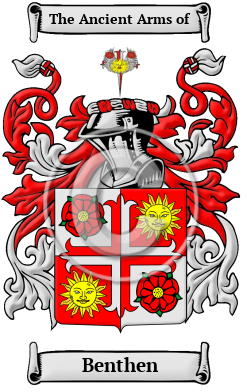 Benthen Family Crest/Coat of Arms