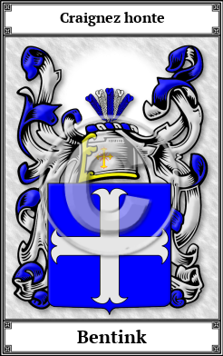 Bentink Family Crest Download (JPG)  Book Plated - 150 DPI