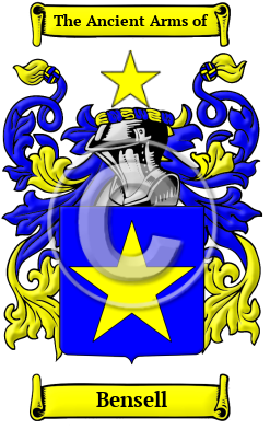 Bensell Family Crest/Coat of Arms