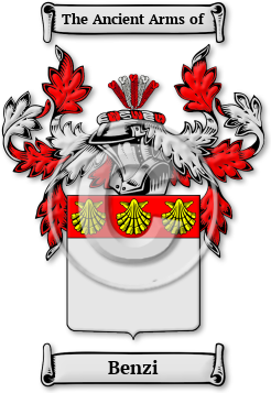 Benzi Family Crest Download (jpg) Legacy Series - 150 DPI