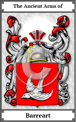 Barreart Family Crest Download (JPG) Book Plated - 600 DPI