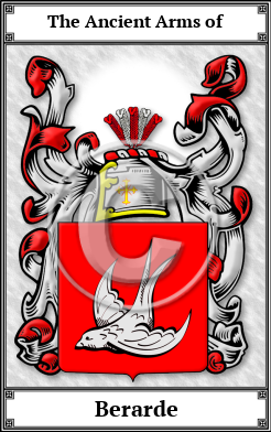 Berarde Family Crest Download (JPG) Book Plated - 600 DPI