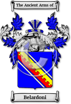 Belardoni Family Crest Download (jpg) Legacy Series - 150 DPI
