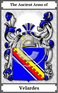 Velardes Family Crest Download (JPG)  Book Plated - 150 DPI