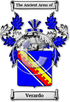 Verardo Family Crest Download (jpg) Legacy Series - 150 DPI