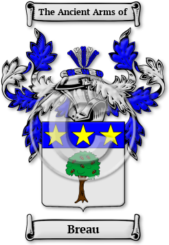 Breau Family Crest Download (JPG) Legacy Series - 600 DPI