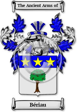 Bériau Family Crest Download (JPG) Legacy Series - 600 DPI