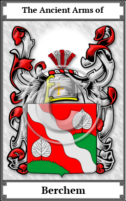 Berchem Family Crest Download (JPG)  Book Plated - 150 DPI