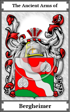 Bergheimer Family Crest Download (JPG)  Book Plated - 150 DPI